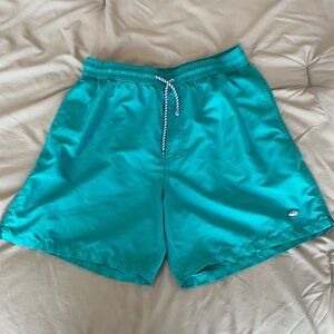 Southern Tide Blue Swim Trunks Quick-Dry Elastic Waist
